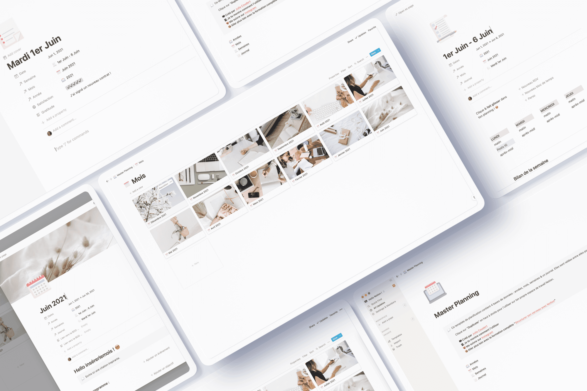 Template Notion Master Planning gratuit à télécharger